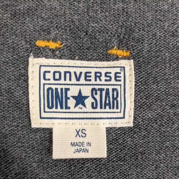 Vintage Y2K Converse Sweater Striped Blokecore Collegiate Ivy Gray Yellow XS - Picture 9 of 11